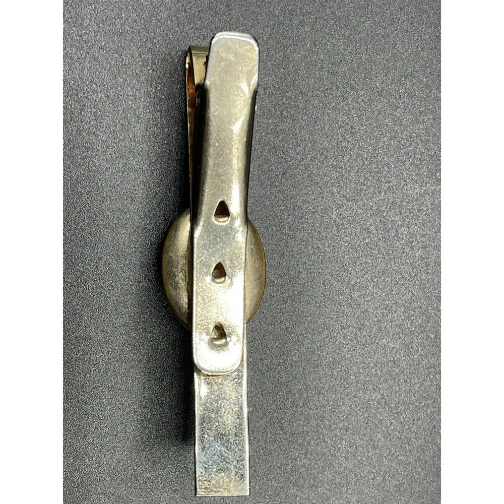 Vintage Painted Horse Head Tie Clip & Cuff Links